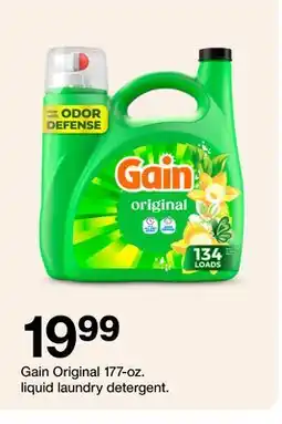 Target Gain Original 177-oz. liquid laundry detergent offer