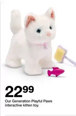 Target Our Generation Playful Paws interactive kitten toy offer