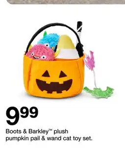 Target Boots & Barkley plush pumpkin pail & wand cat toy set offer