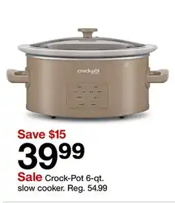 Target Crock-Pot 6-qt. slow cooker offer