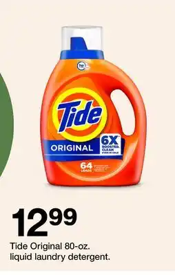 Target Tide Original 80-oz. liquid laundry detergent offer