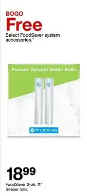 Target Freezer Vacuum Sealer Rolls offer