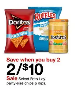 Target Select Frito-Lay party-size chips & dips offer