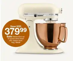 Target KitchenAid 5-qt. 10-speed stand mixer with copper mix offer