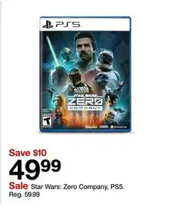 Target Star Wars: Zero Company, PS5 offer