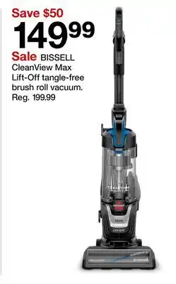 Target BISSELL CleanView Max Lift-Off tangle-free brush roll vacuum offer