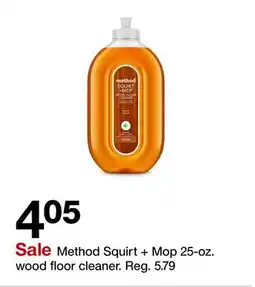 Target Method Squirt + Mop 25-oz. wood floor cleaner offer