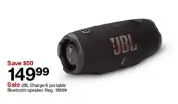 Target JBL Charge 6 portable Bluetooth speaker offer