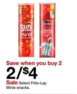 Target Sale Select Frito-Lay Minis snacks offer