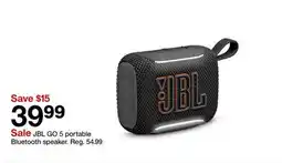 Target JBL GO 5 portable Bluetooth speaker offer