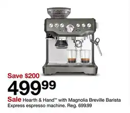 Target Hearth & Hand with Magnolia Breville Barista Express espresso machine offer