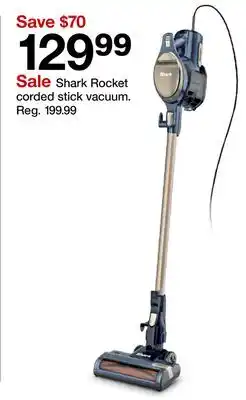 Target Shark Rocket corded stick vacuum offer