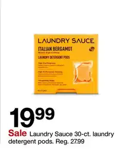 Target Laundry Sauce 30-ct. laundry detergent pods offer