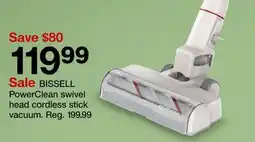 Target BISSELL PowerClean swivel head cordless stick vacuum offer