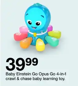 Target Baby Einstein Go Opus Go 4-in-1 crawl & chase baby learning toy offer