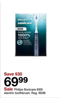 Target Philips Sonicare 6100 electric toothbrush offer