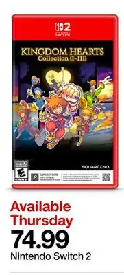 Target Kingdom Hearts Collection II-III offer