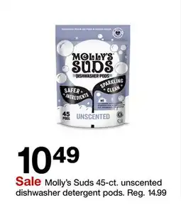 Target Molly's Suds 45-ct. unscented dishwasher detergent pods offer