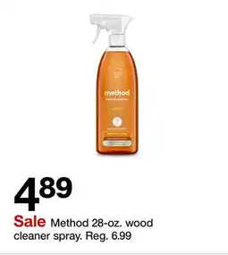 Target Method 28-oz. wood cleaner spray offer