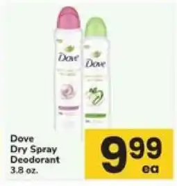 Safeway Dove Dry Spray Deodorant offer