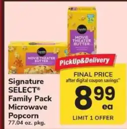 Safeway Signature SELECT Family Pack Microwave Popcorn offer