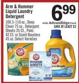 Price Chopper Arm & Hammer Liquid Laundry Detergent offer