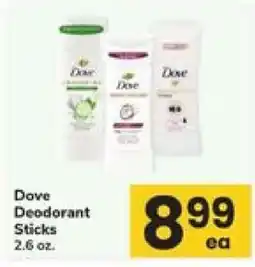 Safeway Dove Deodorant Sticks offer