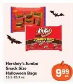 Safeway Hershey's Jumbo Snack Size Halloween Bags offer