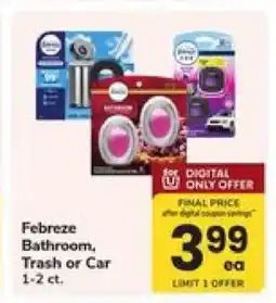 Safeway Febreze Bathroom, Trash or Car offer