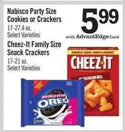 Price Chopper Cheez-It Family Size Snack Crackers offer