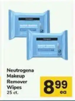 Safeway Neutrogena Makeup Remover Wipes offer
