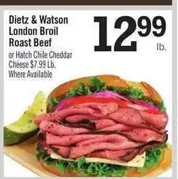 Price Chopper Dietz & Watson London Broil Roast Beef offer