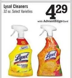 Price Chopper Lysol Cleaners offer