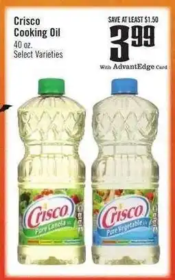 Price Chopper Crisco Cooking Oil offer