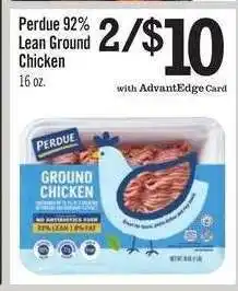 Price Chopper Perdue 92% Lean Ground Chicken offer