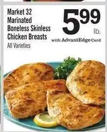 Price Chopper Market 32 Marinated Boneless & Skinless Chicken Breasts offer