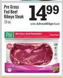 Price Chopper Pre Grass Fed Beef Ribeye Steak offer