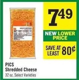 Price Chopper PICS Shredded Cheese offer