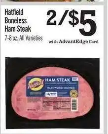 Price Chopper HATFIELD BONELESS HAM STEAK offer