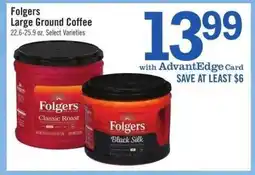 Price Chopper Folgers Large Ground Coffee offer