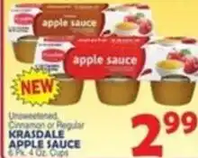 Bravo Supermarkets Krasdale apple sauce offer