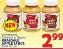 Bravo Supermarkets Krasdale apple sauce offer