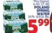 Bravo Supermarkets Poland spring water offer