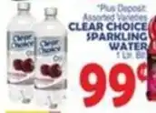 Bravo Supermarkets Clear choice sparkling water 1lm 6 offer