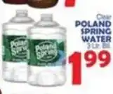 Bravo Supermarkets Clear poland spring water offer