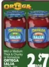 Bravo Supermarkets Ortega salsa offer