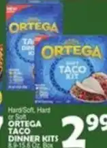 Bravo Supermarkets Ortega taco dinner kits box offer