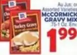 Bravo Supermarkets Au jus or assorted varieties mccormick gravy mix offer