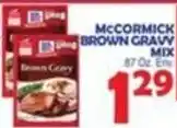 Bravo Supermarkets Mccormick brown gravy offer