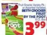 Bravo Supermarkets Betty crocker fruit by the foot offer